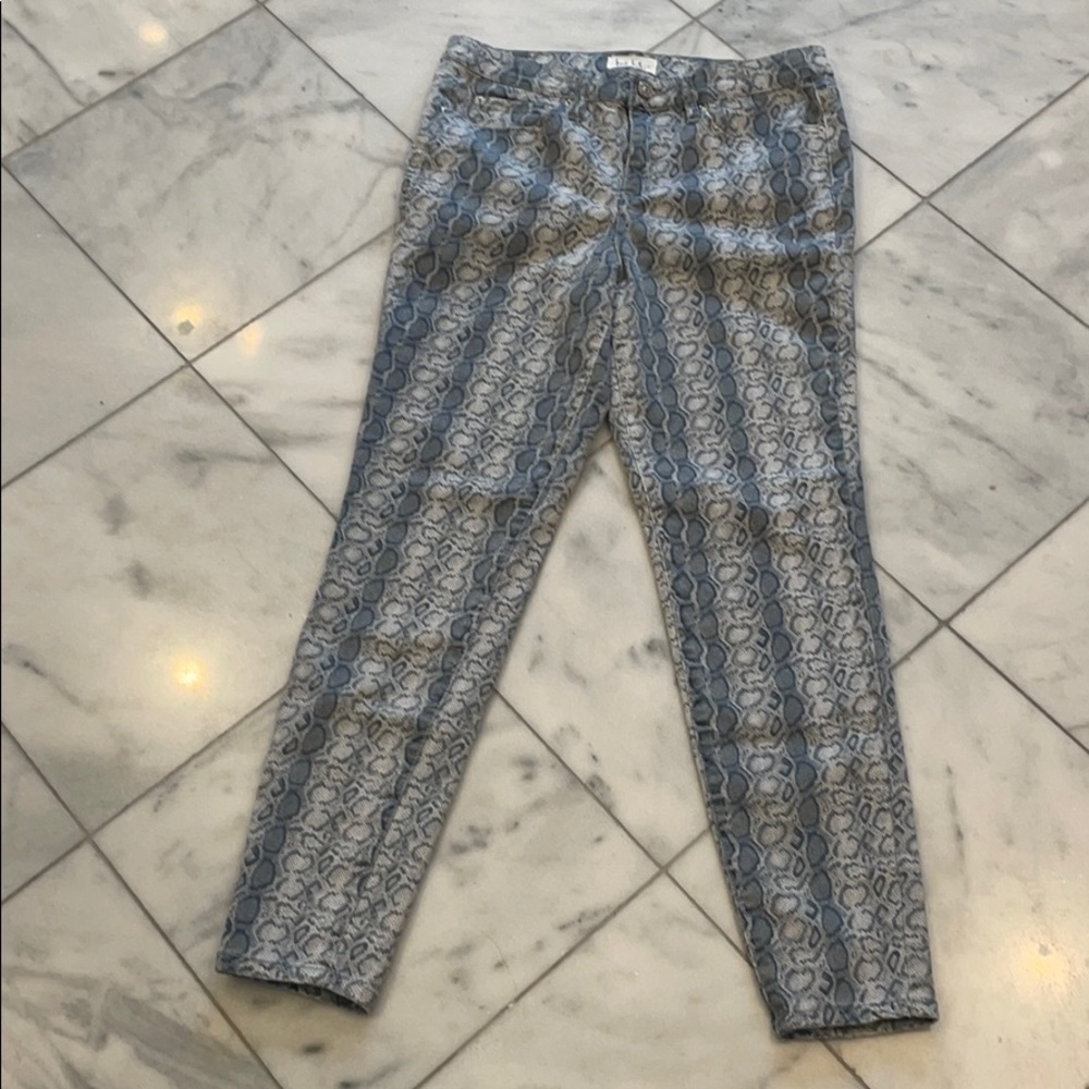 Nicole Miller snake print pants 8